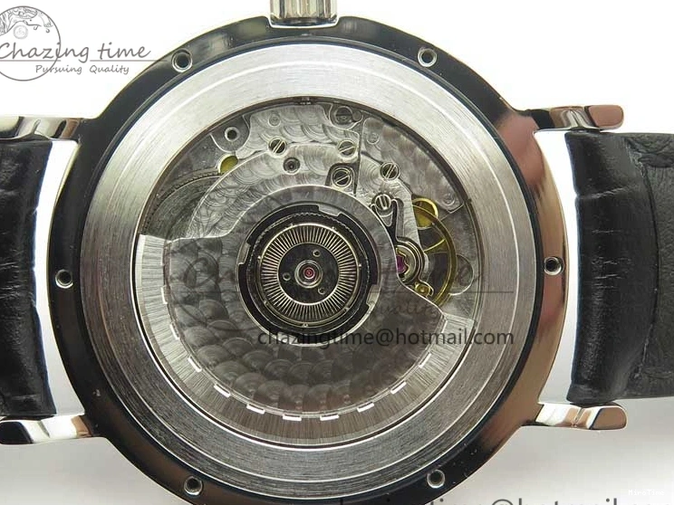 MIROTIME 0404 Portofino Automatic SS TWF 1:1 Best Edition Black Dial on Black Leather Strap A TravelReady 7199